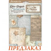 Набор рисовой бумаги для декупажа Stamperia DFSAK6059 "White Christmas" рождественский, А6, 8 листов